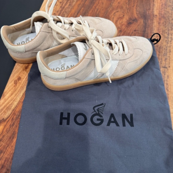 Hogan Beige Suede - Cool Sneakers Sz 7 - Picture 3 of 6